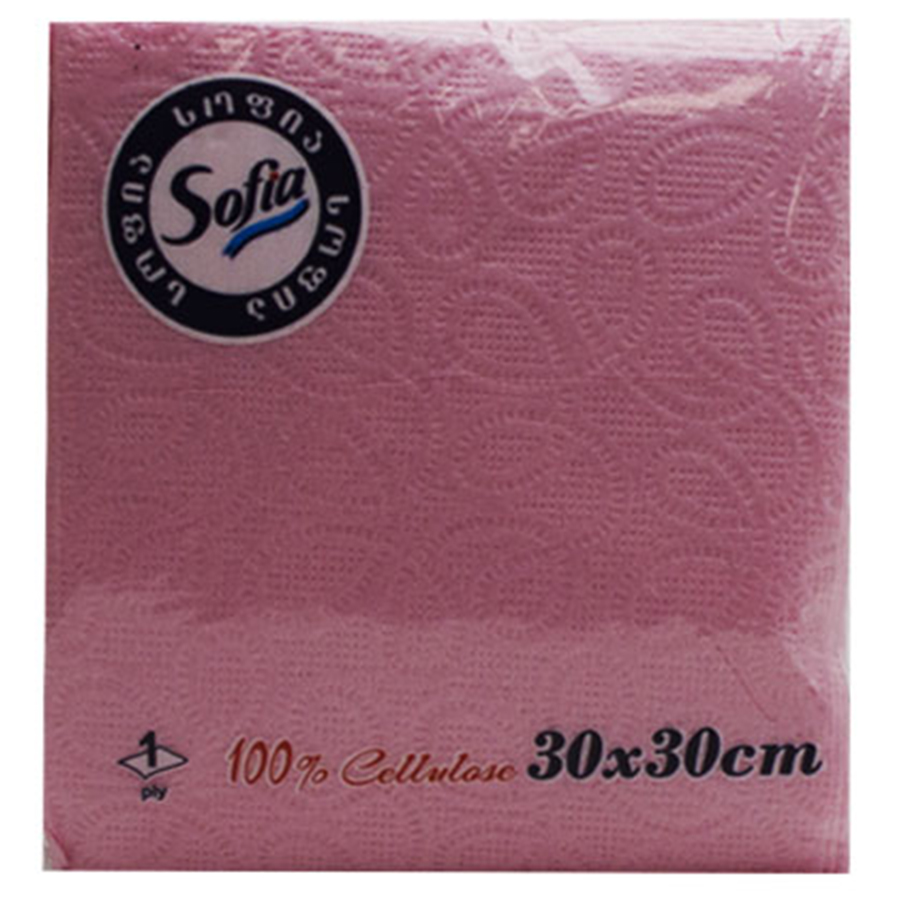 SOFIA ხელსახოცი 30x30 ვარდი (სოფია)