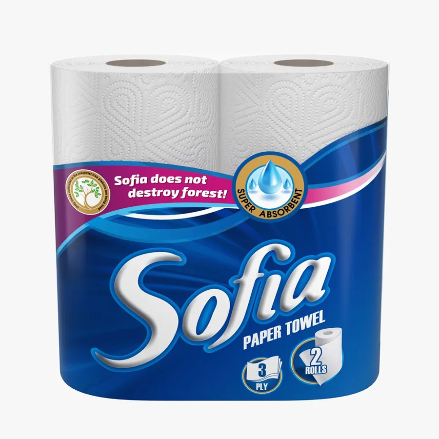 SOFIA სამზარეულოს რულონი პრემიუმ 3 ფენა 2 ც (სოფია)