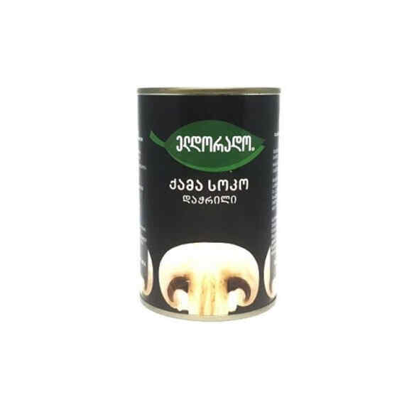 სოკოს კონსერვი ელდორადო დაჭრილი 850 გრ / 4860008160375