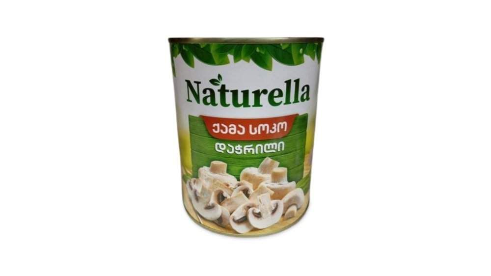 ნატურელა ქამა სოკო დაჭრილი 800 გრ/4860009250648
