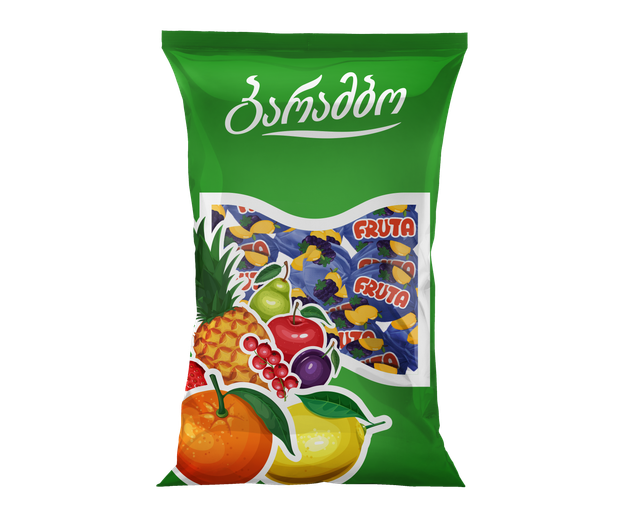 კარამელი FRUTA მაყვალი -მსხალი 180გრ