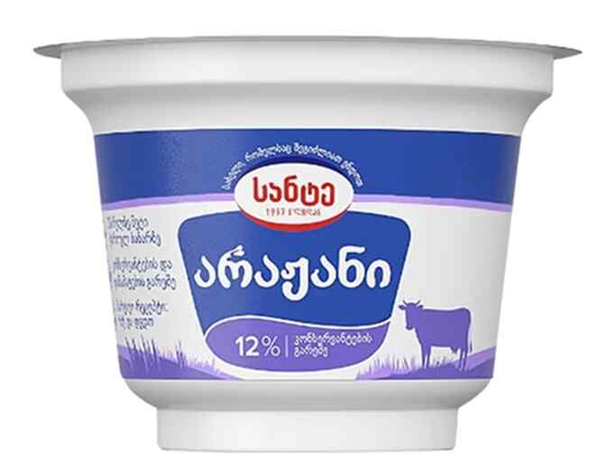სანტე არაჟანი ნაღებით 12% 180 გ. 4860051004954