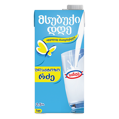 სანტე მსუბუქი დღე რძე ულაქტოზო 2.5% 1ლ./4860051007092