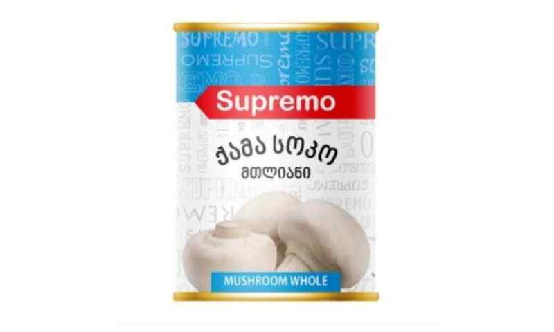 SUPREMO- სოკო კონსერვირებული მთლიანი 0.400/სუპრემო/