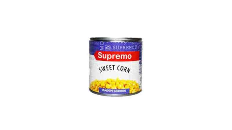 SUPREMO- სიმინდი კონსერვირებული 340გრ/სუპრემო/