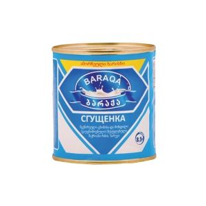 შესქელებული რძის შემცველი პროდუქტი ბარაქა 8,5% 370 გრ