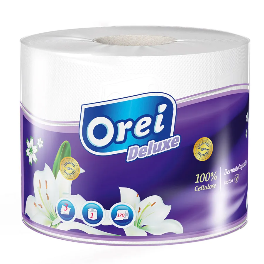 OREI ტუალეტის ქაღალდი დელუქსი 1 ც (ორეი)