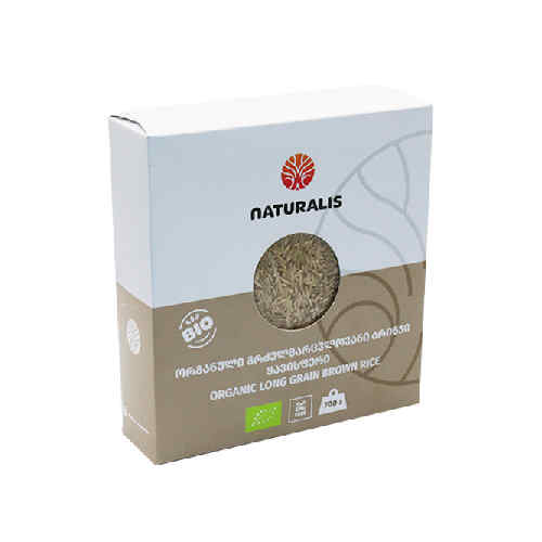 NATURALIS ორგანული ბრინჯი ყავისფერი-750გრ/4860108990988