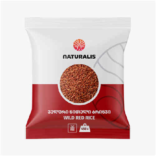 Naturalis- წითელი ბრინჯი 450გრ