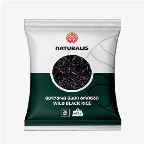 Naturalis- შავი ბრინჯი 450გრ