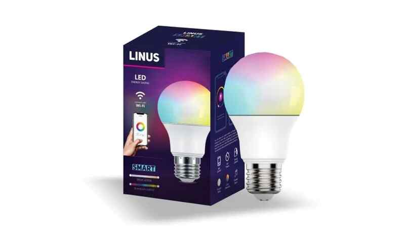 4861298001928 ჭკვიანი ნათურა Lin73 RGBW 9W /LINUS/