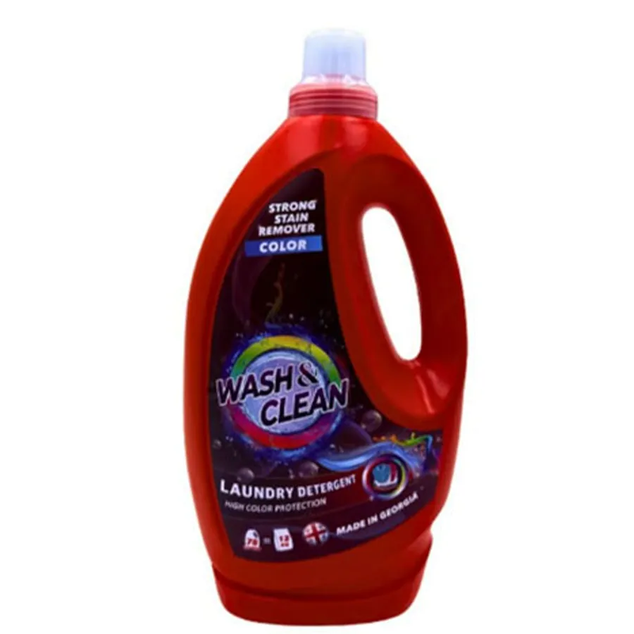 WASH&CLEAN თხევადი სარეცხი საშუალება ფერადებისთვის 2700 მლ (ვოშ&ქლინ)