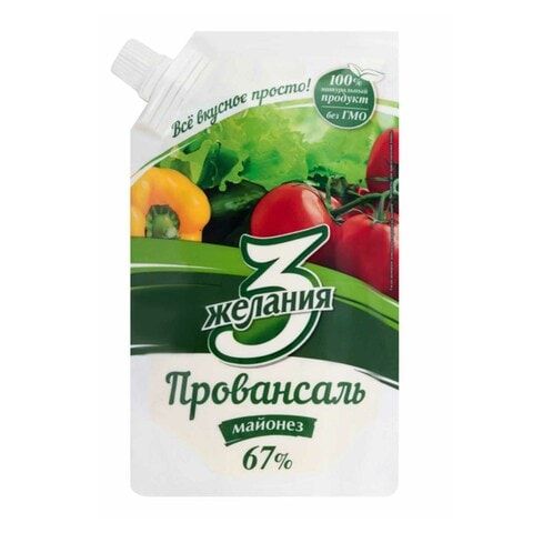 მაიონეზი 3 ჟელანია პროვანსალი 67% (დოი-პაკი) 190 გრ / 4870035006706