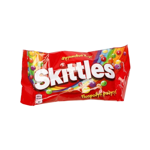 SKITTLES-საღეჭი დრაჟე სკიტლსი ხილის 38გრ
