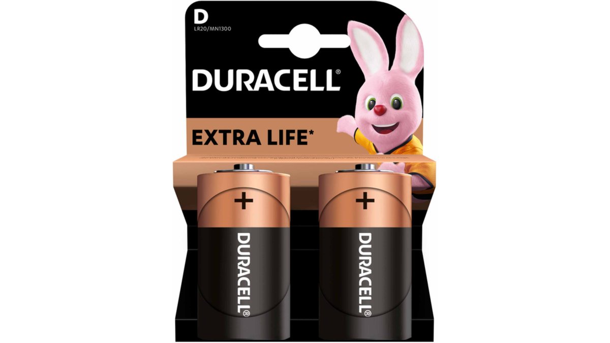 DURACELL ელემენტი D 2 LR20/MN1300 2 ცალი