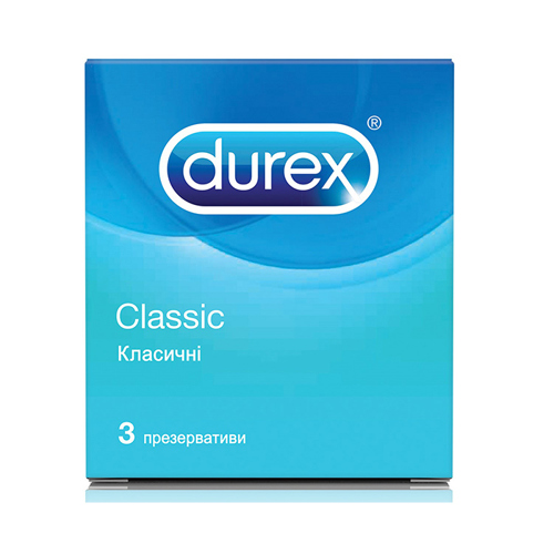 DUREX პრეზერვატივი კლასიკი-3ც/5010232954250