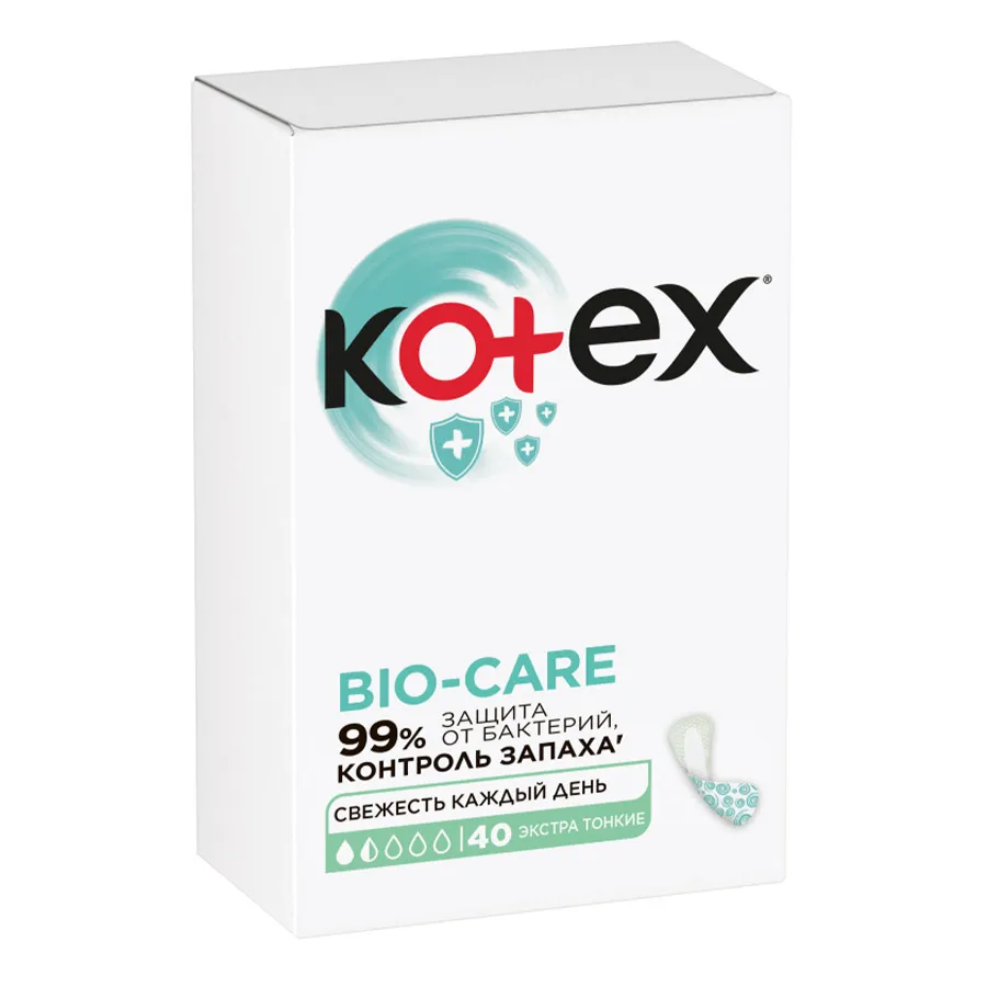 KOTEX ქალის ყოველდღიური საფენი 40 ც (კოტექსი)
