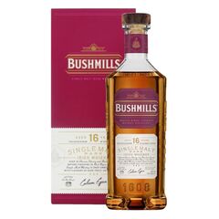 ირლანდიური ვისკი Bushmills. 16 წლიანი დაძველებით - 0.7L