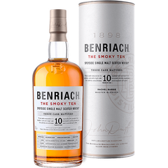 შოტლანდიური ერთალაოიანი ვისკი Benriach Smoky. 10 წლიანი - 0.7L