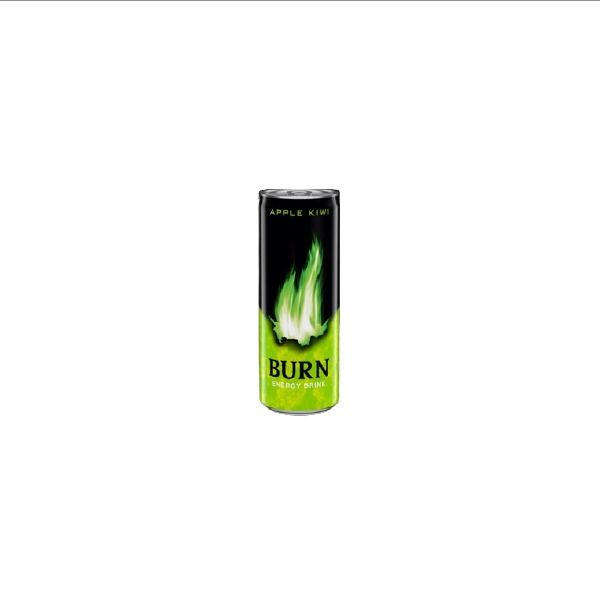 ენერგეტიკული სასმელი Burn Apple Kiwi, 250 მლ