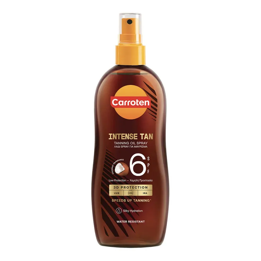 CARROTEN გასარუჯი ინტენსიური ზეთი-სპრეი SPF 6 200 მლ (კაროტენი)