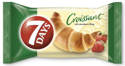 7DAYS- მიდი კრუასანი მარწყვი 60გრ. (20)