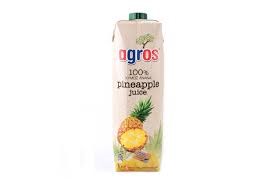 AGROS ნატურალური წვენი 100% ანანასი 1ლ 5202908100003