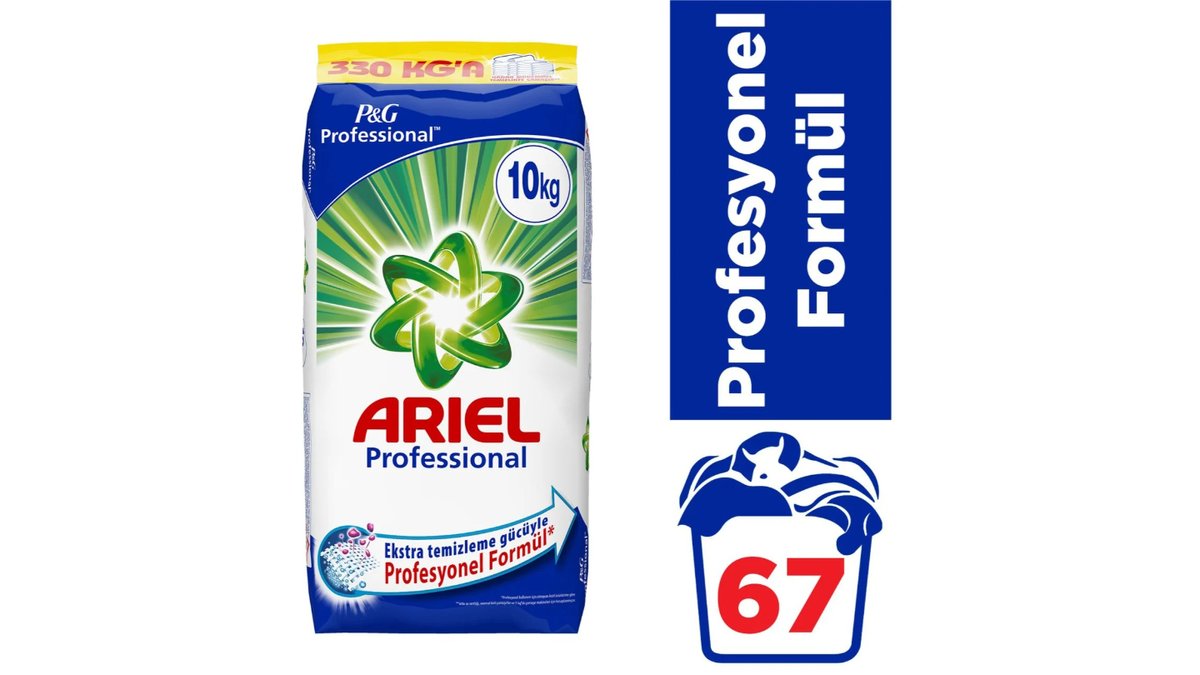 ARIEL სარეცხი ფხვნილი 10 კგ. თეთრების