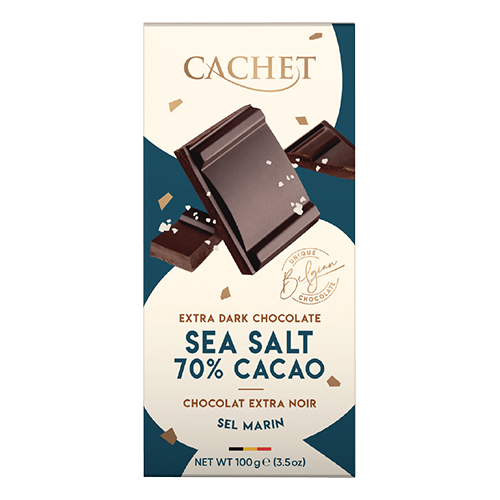 შოკოლადი /Kims Chocolates/ - კაშე ბელგიური ექსტრა შავი შოკოლადი ზღვის მარილით, 12*100გ