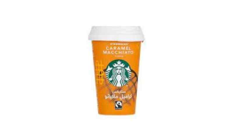 Starbucks- ცივი ყავა კარამელ მაკიატო ჭიქაში 220 მლ
