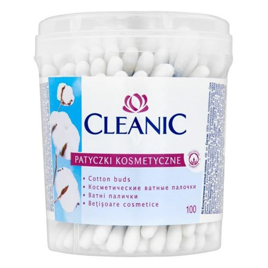 CLEANIC ყურის ჩხირები 100 ც (კლინიკი)