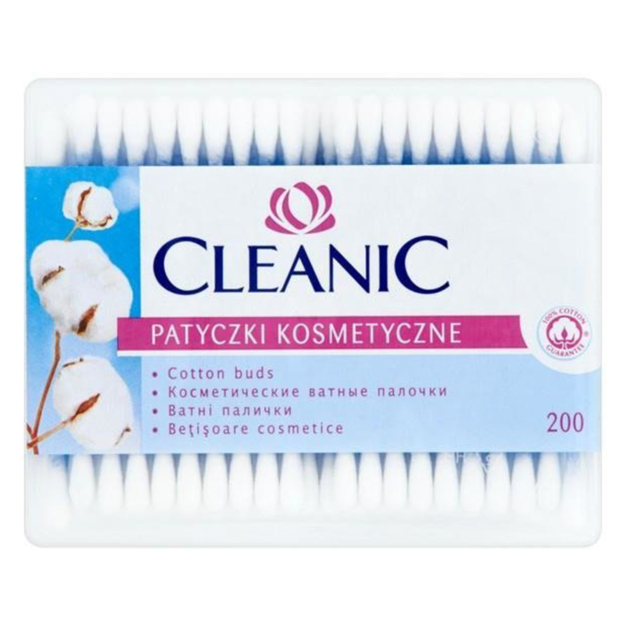 CLEANIC ყურის ჩხირები 200 ც (კლინიკი)