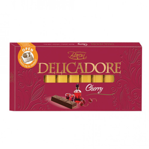 შოკოლადი /DELICADORE/ ალუბლის შიგთავსით 12*200გ
