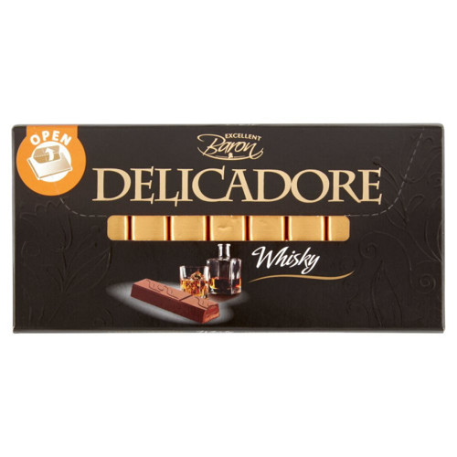 შოკოლადი /DELICADORE/ვისკის არომატით 12*200გ,
