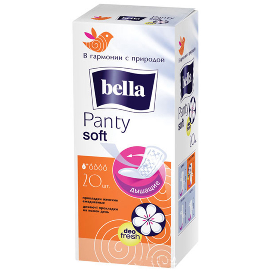 BELLA 1 წვეთიანი ყოველდღიური ჰიგიენური საფენი 20 ცალი (ბელა)