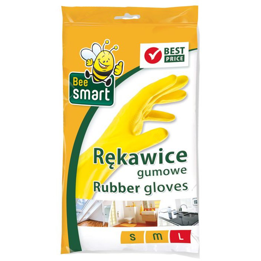 BEE SMART რეზინის ხელთათმანი L (ბი სმარტი)