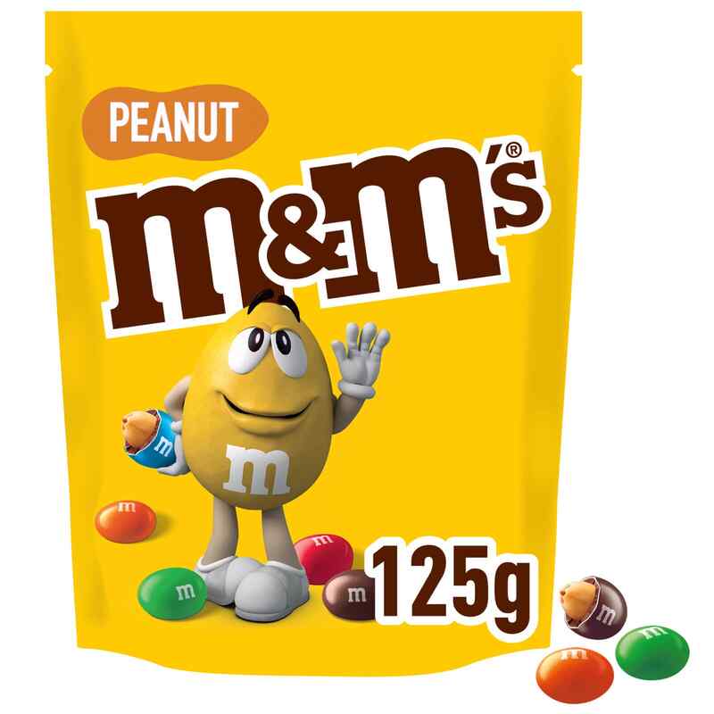 m & m -შოკოლადი მიწის თხილით 125გ