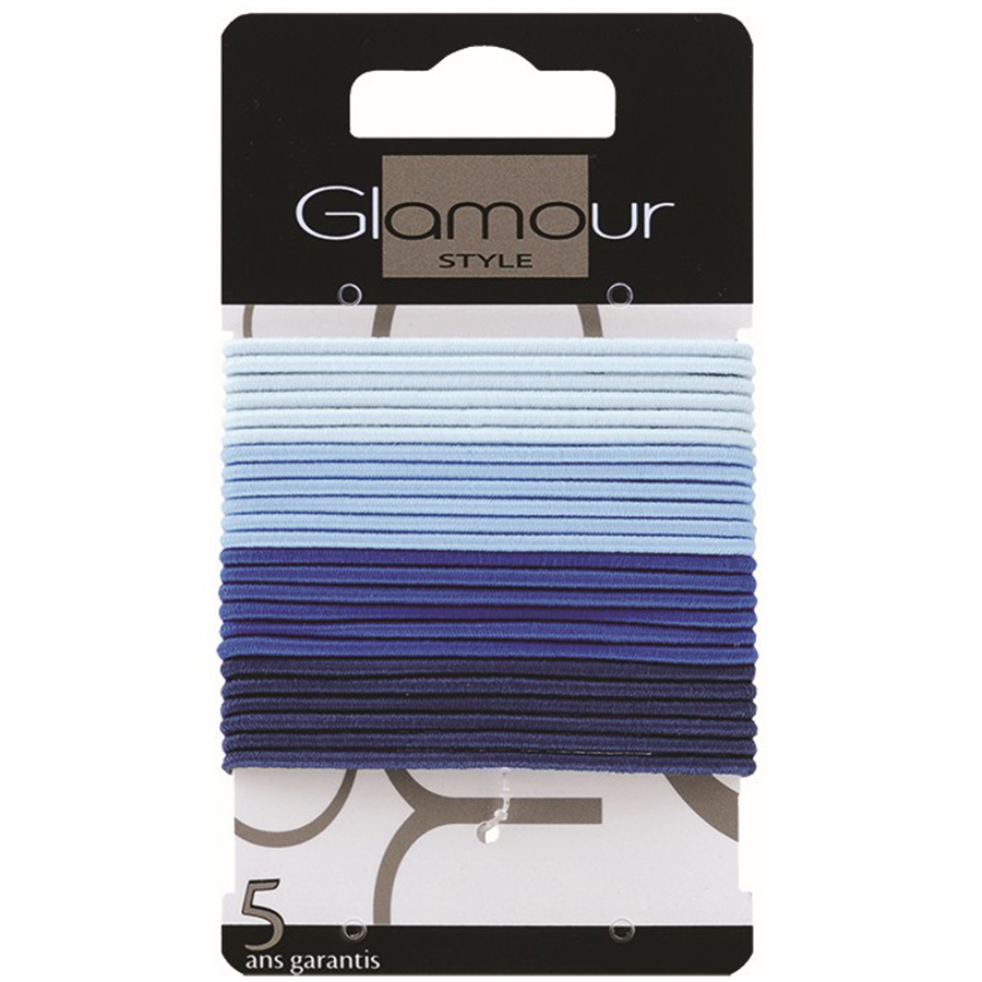 GLAMOUR თმის რეზინები ფერადი 4 ც (გლამურ)