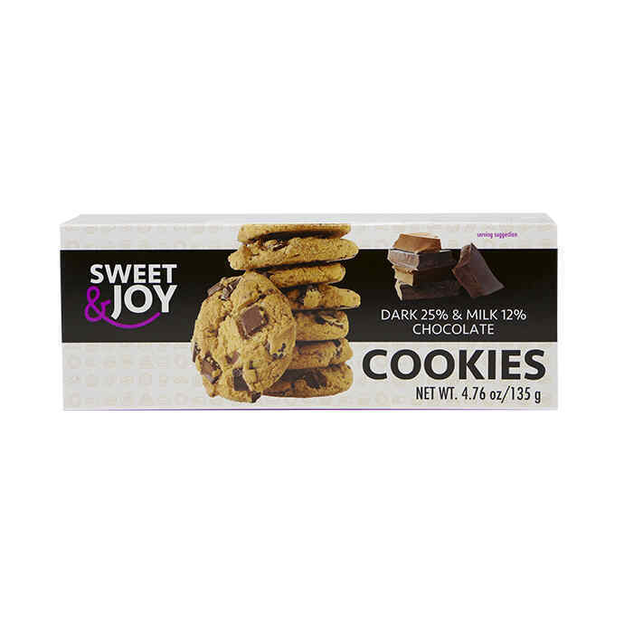 ორცხობილა/Sweet Brands/შავი და რძიანი შოკოლადით/135გ.
