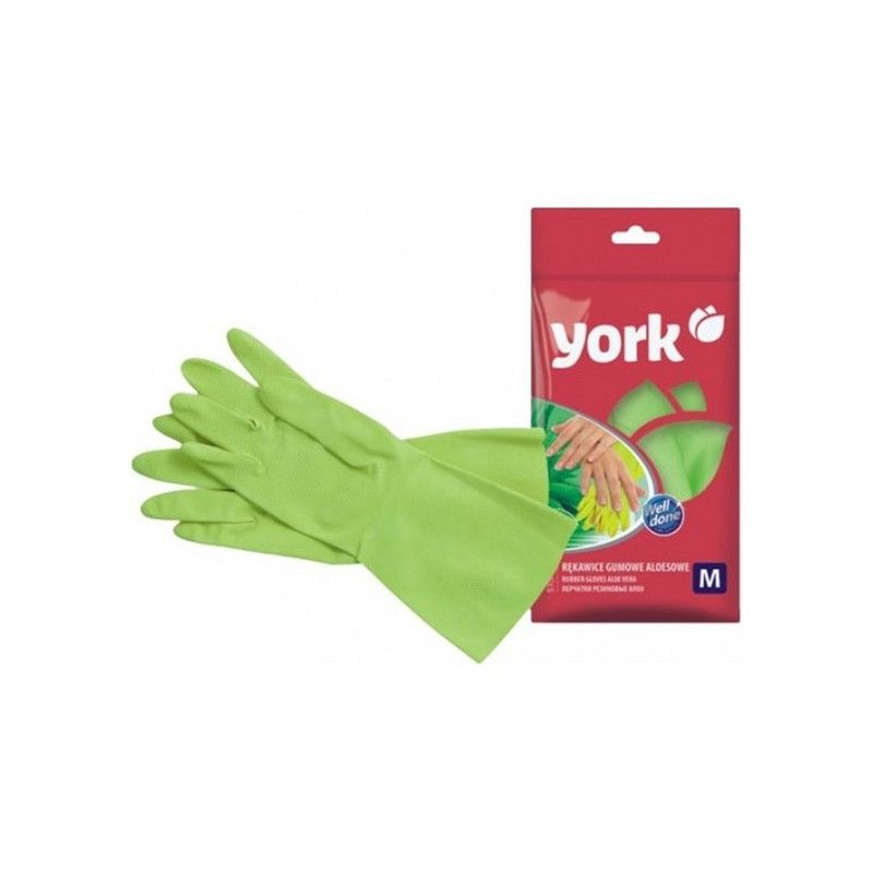 YORK რეზინის ხელთათმანი ალოე ვერა M/5903355046967