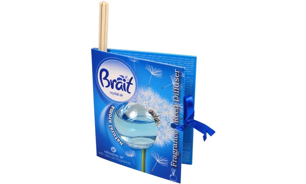 Brait ლეწმის ჯოხებით კრისტალური ჰაერის არომატიზატორი