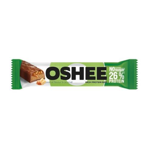OSHEE- უშაქრო პროტეინის ბატონი 27% კარამელით და მიწისთხილით 49გ