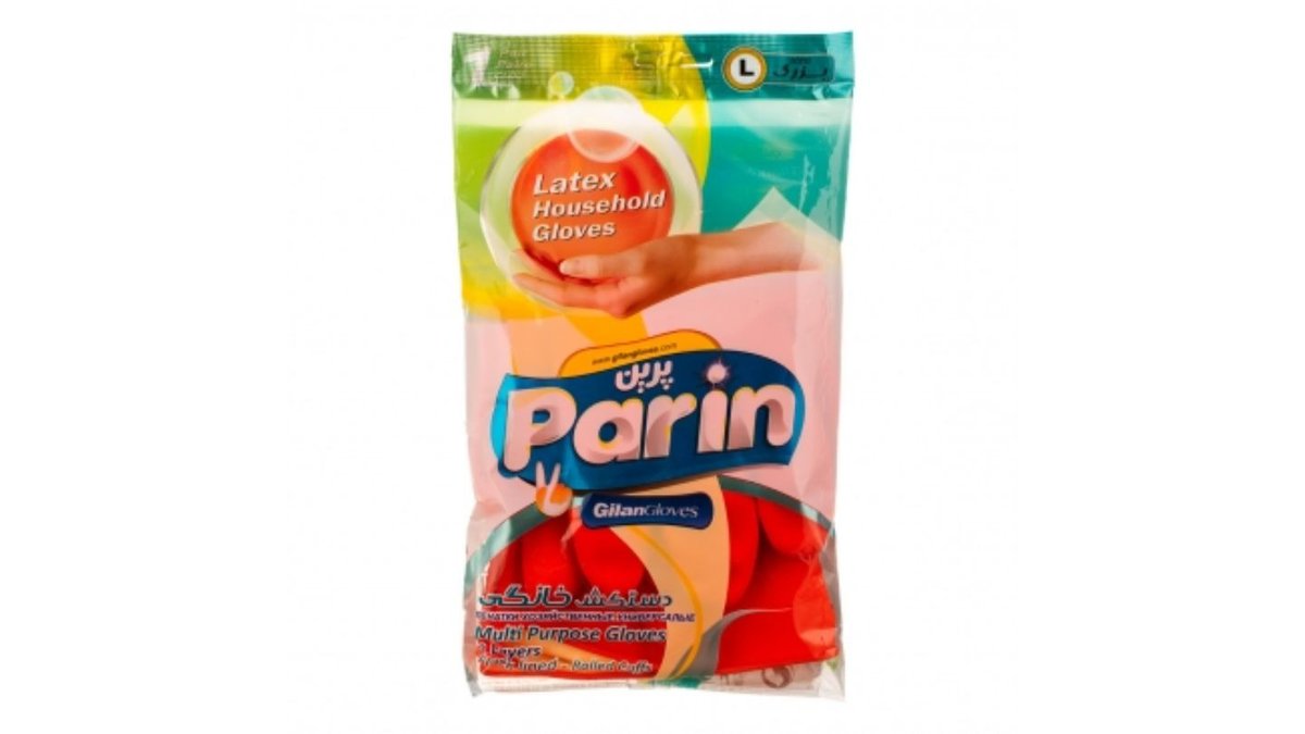 PARIN ლატექსის ხელთათმანი L მაღალყელიანი (12) (216)