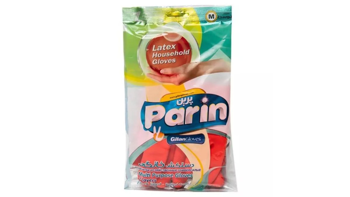 PARIN ლატექსის ხელთათმანი M მაღალყელიანი (12) (216)
