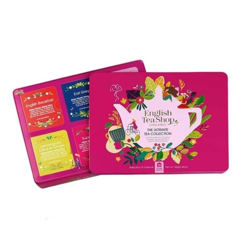 ორგანული ჩაის ნაკრები / English Tea Shop / სასაჩუქრე, თუნუქში 70.5გ