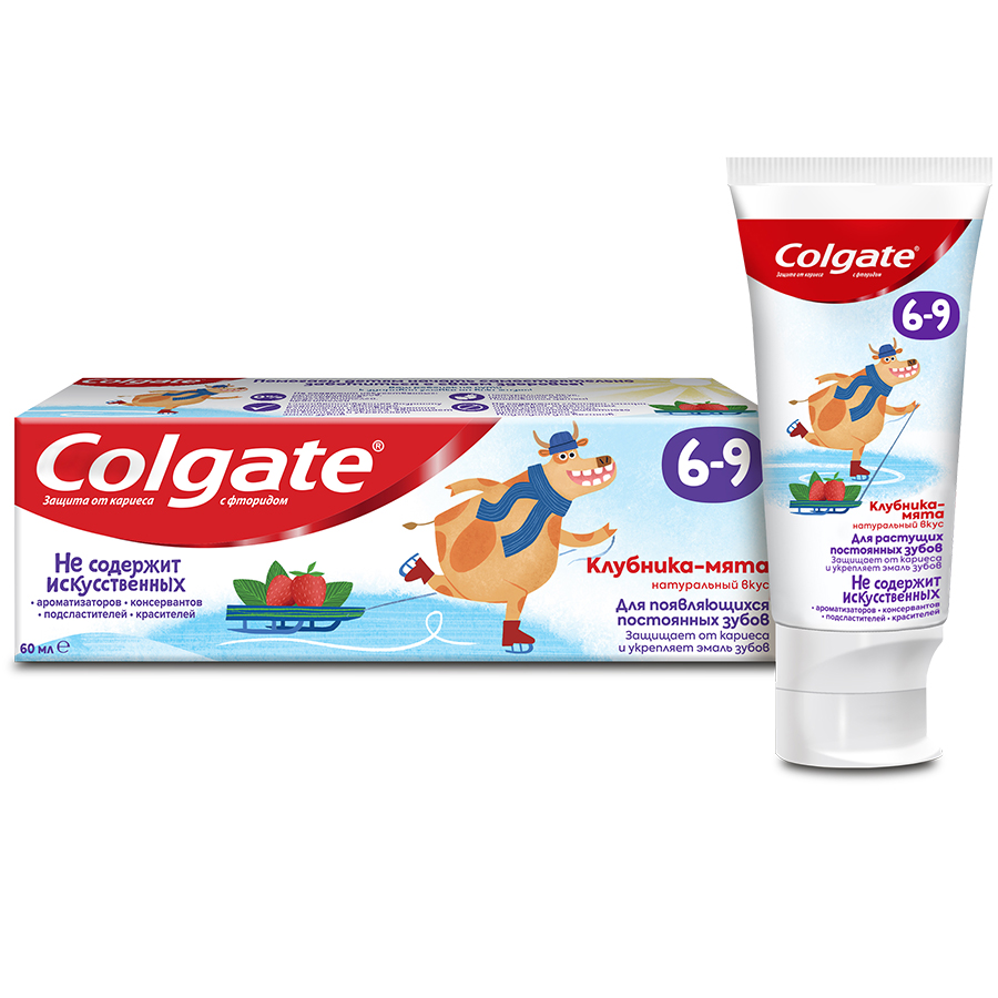COLGATEკბ.პასტა მარწყ ფტორით6-9წ 60/6920354825590