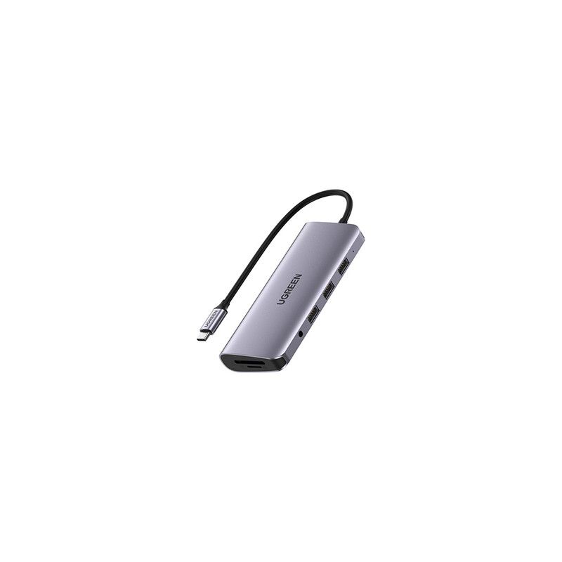 UGREEN USB ჰაბი CM512 USB HDMI LAN/6941876215980