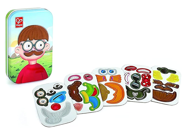 Hape- მაგნიტური სასაცილო სახის ნაკრები