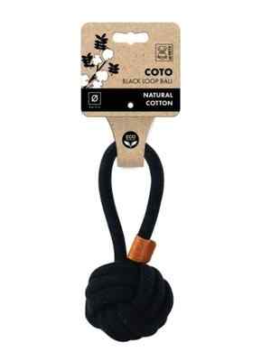 M-PETS- ნაცრისფერი თოკის ბურთი, 6.5 სმ COTO