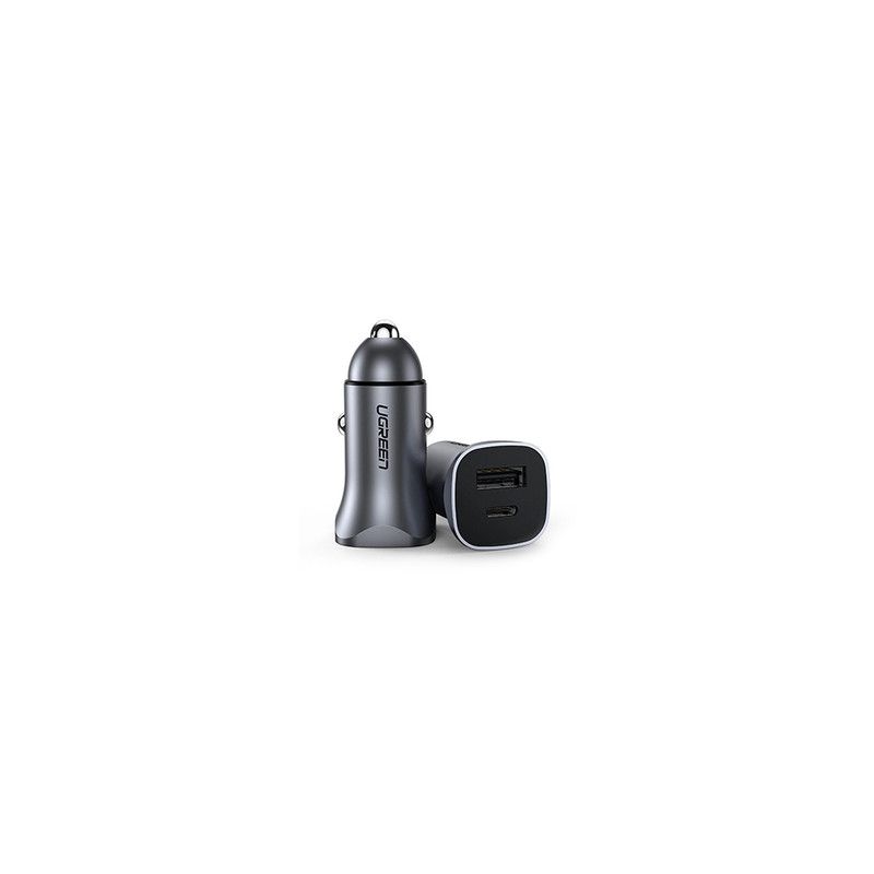 UGREEN მანქანის დამტენი CD130 USB/TYP30W/6957303848584